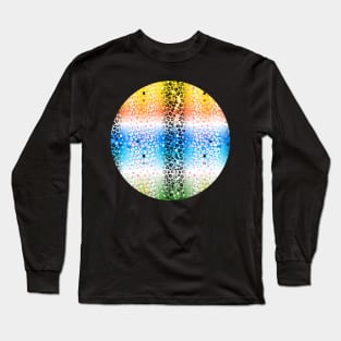 Colourful gradient unique flowers leopard stripes abstract modern 276 Pattern Long Sleeve T-Shirt